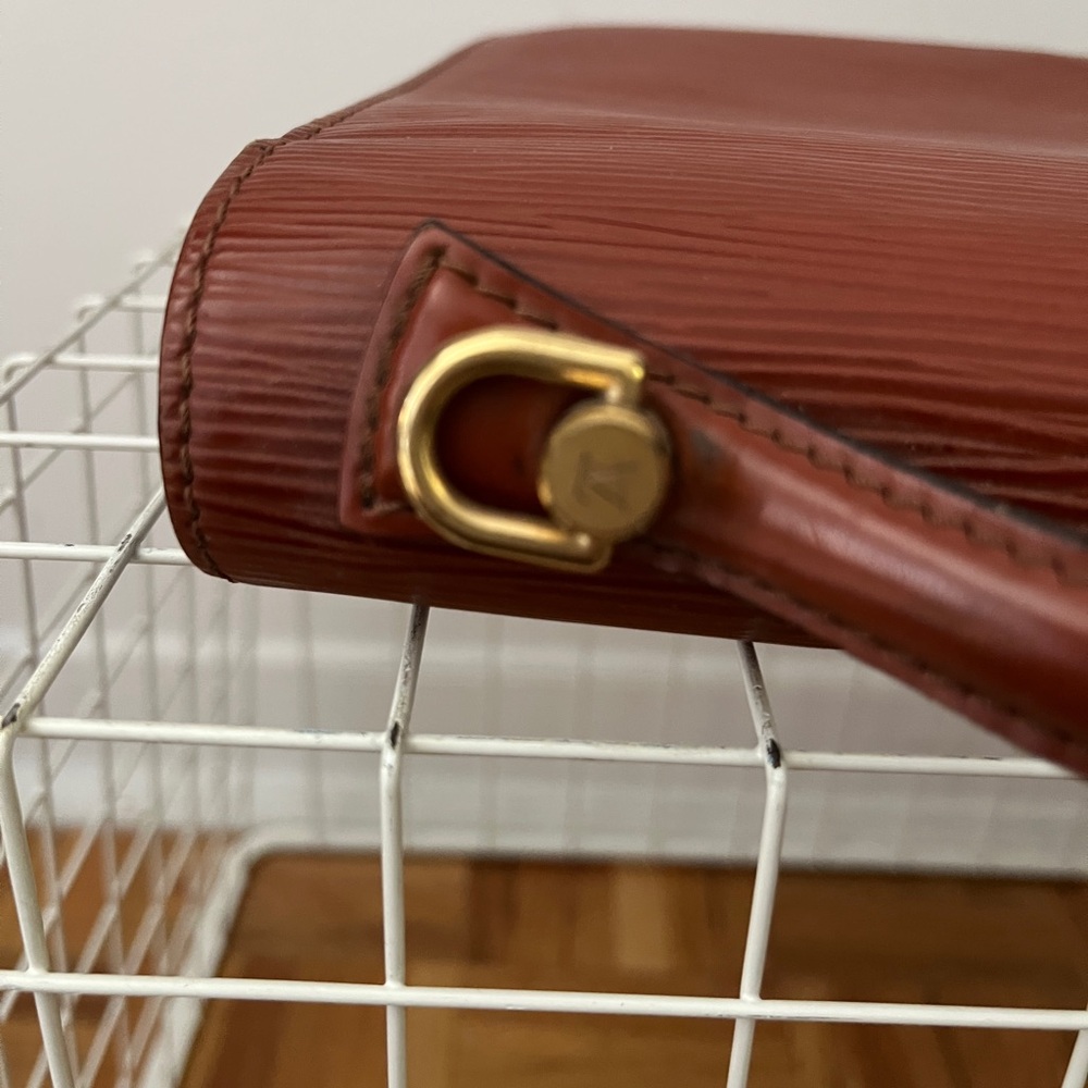 Louis Vuitton Chestnut Epi Leather Top Handle Satchel - Picture 9 of 17